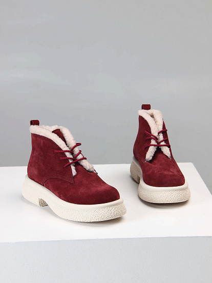 картинка Ботинки ED'ART 308.агата'w. бордo замша з от интернет магазина