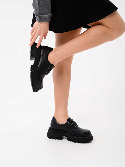 картинка Туфли полуботинки ED'ART 202.14728'bl. Черный от интернет магазина