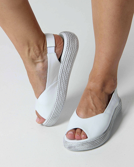 картинка Босоножки ED'ART 1042.2530'w. Белый серый от интернет магазина