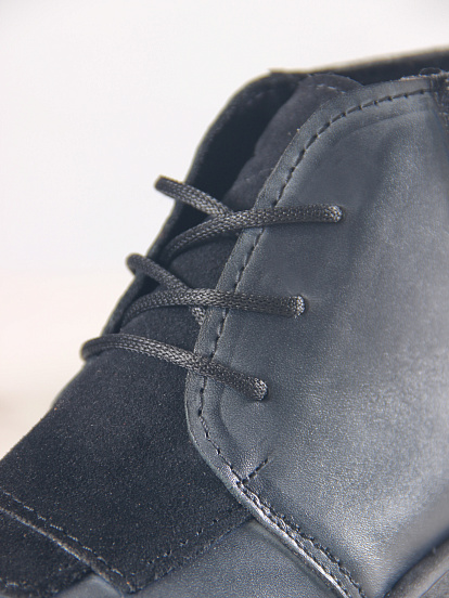 картинка Ботинки  ED'ART 305.927'bl. Вакса черная+черная замша от интернет магазина