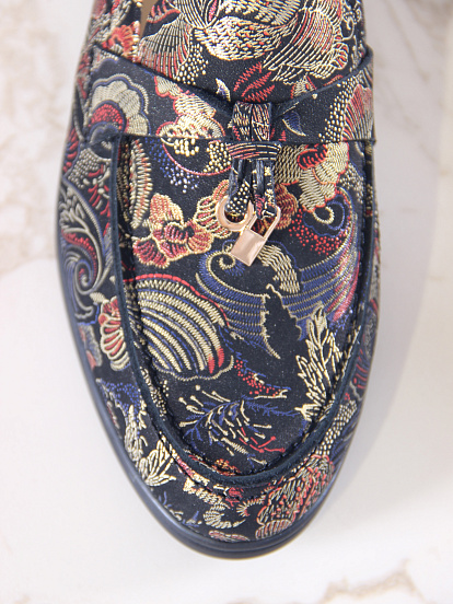 картинка Лоферы ED'ART 170.2614'bl. Черный феникс от интернет магазина