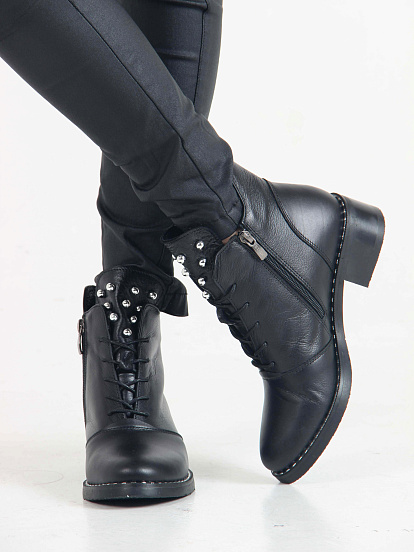 картинка Ботильоны ED'ART 244.vena.black от интернет магазина