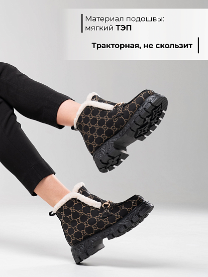 картинка Ботинки ED'ART 307. PODYUM141 'bl. черный гуччи от интернет магазина