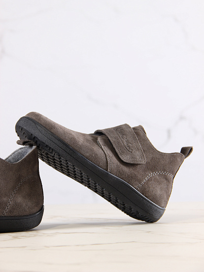 картинка Босоногие ботинки  ED'ART 209.NATA'bl.Серый замок замша от интернет магазина