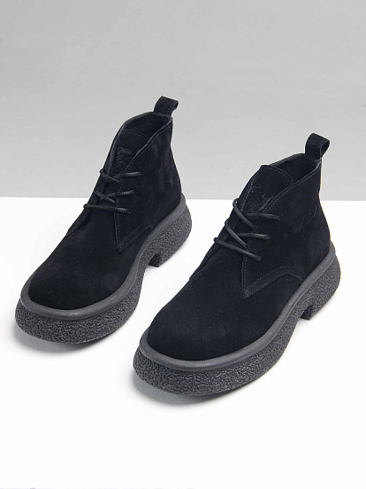 картинка Ботинки ED'ART 308.агата'bl. чёрный замша от интернет магазина