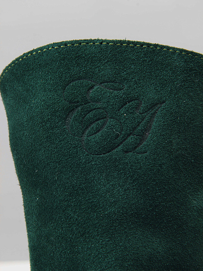 картинка Ботинки ED'ART 233.1541'be. Зеленый замша от интернет магазина