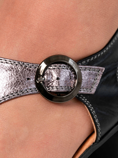 картинка Босоножки ED'ART 6001.624'bl. Никель от интернет магазина