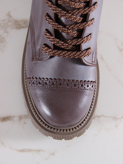 картинка Ботинки ED'ART 319.taskana'ka. Вакса коричневая от интернет магазина