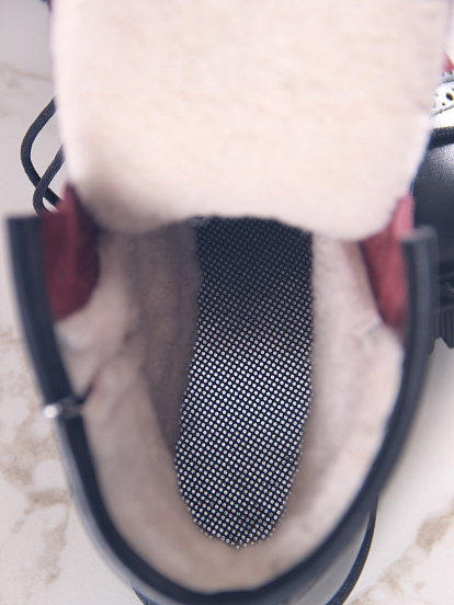 картинка Ботинки ED'ART 319.taskana'bl. Бордо замша+черный от интернет магазина