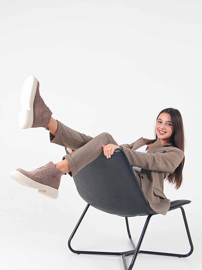 картинка Ботинки ED'ART 308.агата'w. капучино замш от интернет магазина