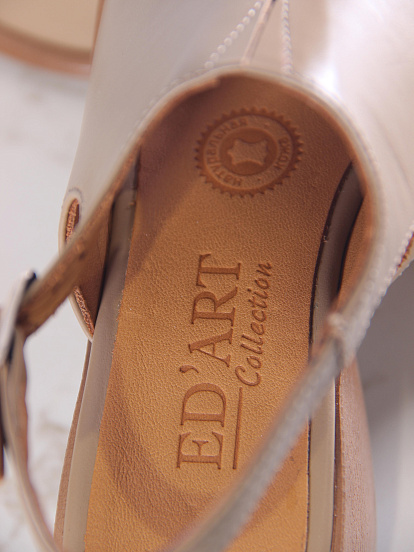 картинка Босоножки ED'ART 4013.23663'bе. Круассан майами+коричневый от интернет магазина