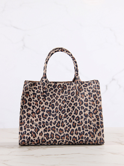 картинка Сумка  ED'ART s08.бежевый леопард от интернет магазина