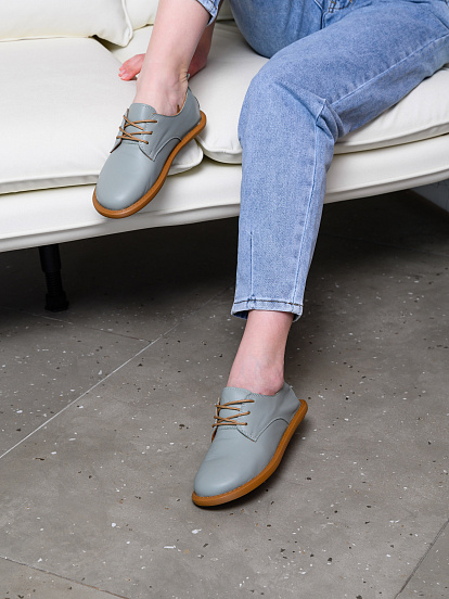 картинка Туфли ED'ART 181.ОКСЕ'br. Лион авокадо+коричневый от интернет магазина