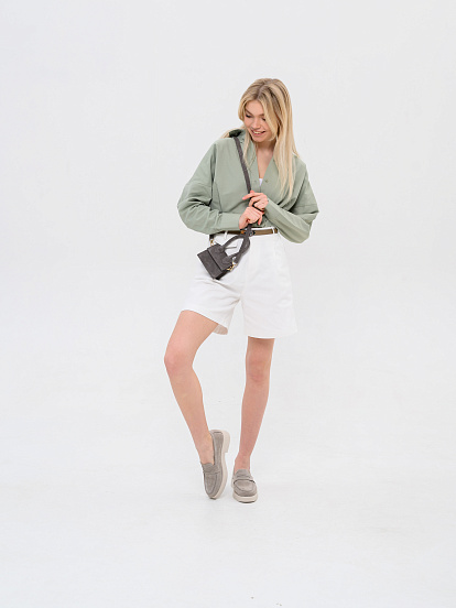 картинка Сумка ED`ART  J 01.серый замок замша от интернет магазина