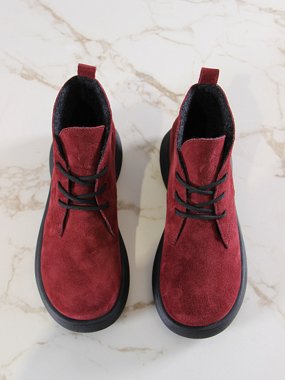 картинка Ботинки  ED'ART 308.927'bl.Бордо замша от интернет магазина