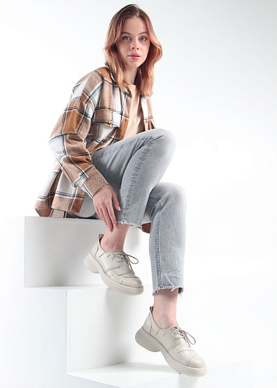 картинка Полуботинки туфли ED'ART 205.927'be. бежевый от интернет магазина