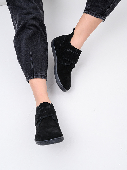 картинка Босоногие ботинки  ED'ART 209.NATA'bl.Черная замша от интернет магазина