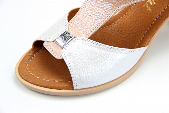 картинка Босоножки ED'ART 6001.624'be.pink-white от интернет магазина