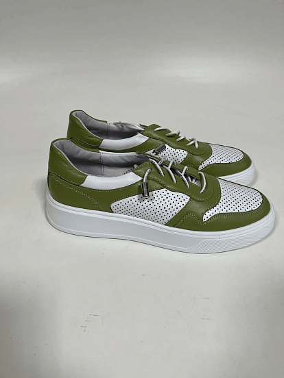 картинка Кеды ED'ART 149.р.LusiR2'w. белый авокадо R от интернет магазина