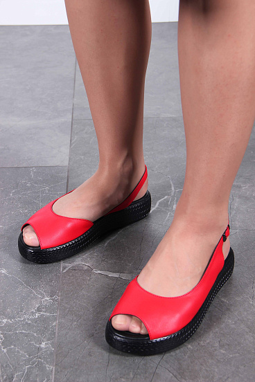 картинка Босоножки ED'ART 1040.2530'bl. Красный от интернет магазина