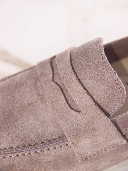 картинка Лоферы туфли ED'ART 176.1593'be. Капучино замша от интернет магазина