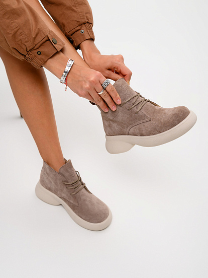 картинка Ботинки ED'ART 308.927'be. капучино замша от интернет магазина