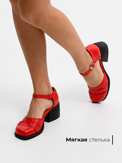 картинка Босоножки ED'ART 5032.23663'bl. Красный от интернет магазина