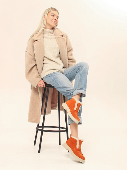 картинка Ботинки ED'ART 307.florida 'be.мандарин замша от интернет магазина