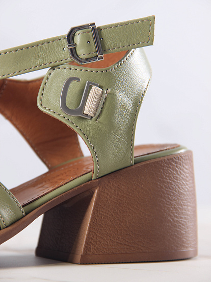 картинка Босоножки ED'ART 5035.23663'bе. Олива+коричневый от интернет магазина