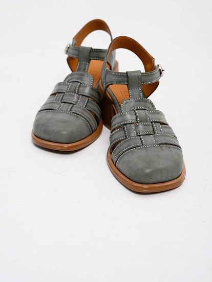 картинка Босоножки ED'ART 5035.23663'bе. Вакса хаки+коричневый от интернет магазина