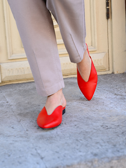 картинка Мюли ED'ART 1001.34104'bl. красный от интернет магазина