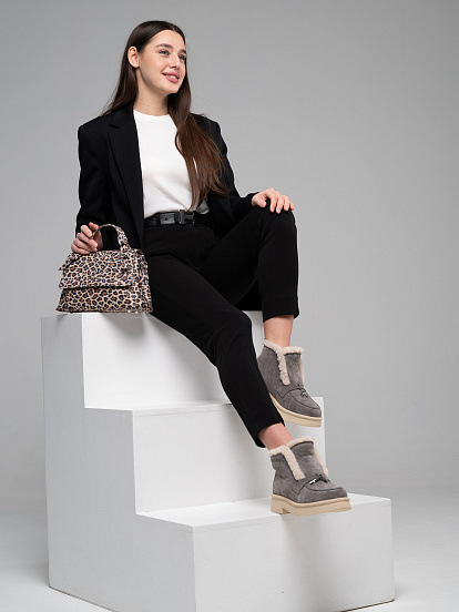 картинка Сумка-клатч ED'ART s06.бежевый леопард от интернет магазина