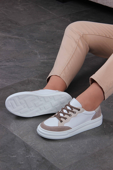 картинка Кеды ED'ART 148.lusi22'w. Белый-бежевый от интернет магазина