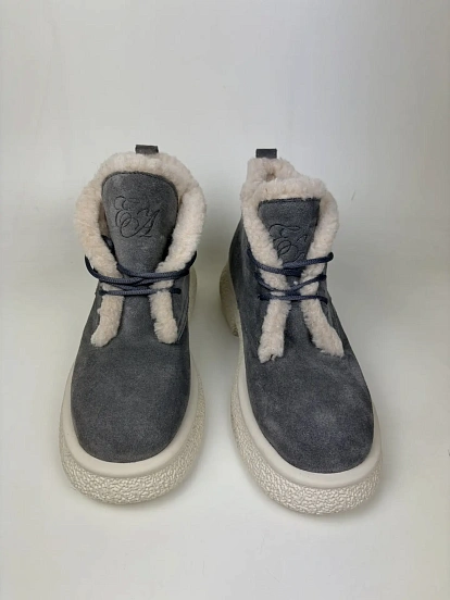 картинка Ботинки ED'ART 308.001'gr. серый замок замша уценка от интернет магазина