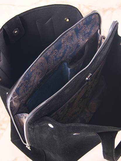 картинка Сумка ED`ART S05.черная замша от интернет магазина