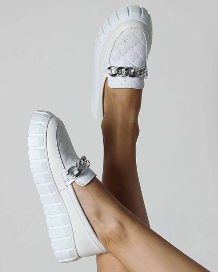 картинка Лоферы туфли ED'ART 145.91505'w.Белый от интернет магазина