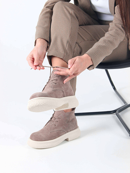 картинка Ботинки ED'ART 308.агата'w. капучино замш от интернет магазина