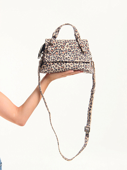 картинка Сумка-клатч ED'ART s06.бежевый леопард от интернет магазина