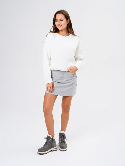 картинка Ботинки ED'ART 261.uno9'gr. Серый замок замша+бежевый от интернет магазина