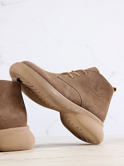 картинка Ботинки  ED'ART 308.927'ka.Серо-коричневая замша от интернет магазина