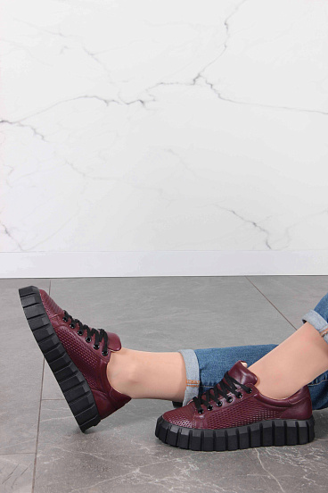 картинка Кеды ED'ART 127.91505'bl. Бордовый R от интернет магазина