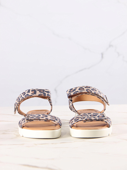 картинка Босоножки ED'ART 2020.115w. бежевые леопард от интернет магазина