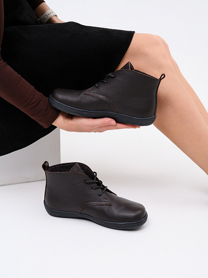 картинка Босоногие ботинки  ED'ART 208.NATA'bl.Темно-коричневая оттима от интернет магазина