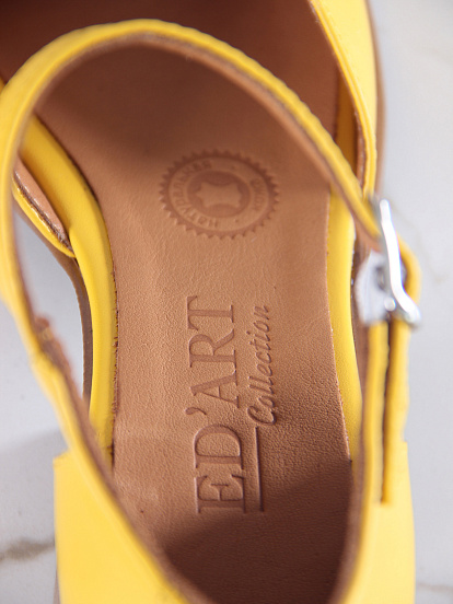 картинка Босоножки ED'ART 5033.23663'be. Желтый+коричневый от интернет магазина