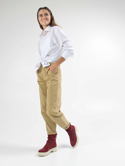 картинка Ботинки ED'ART 233.2094'be. Бордо замша от интернет магазина