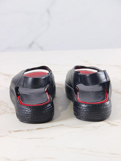 картинка Босоножки ED'ART 1019.2530'bl. красный+черный от интернет магазина