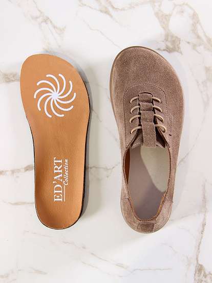 картинка Туфли ED'ART 185.асти'br.Серо-коричневая замша от интернет магазина