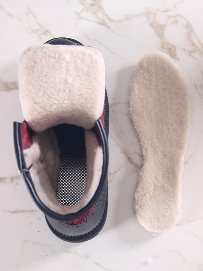 картинка Ботинки ED'ART 319.taskana'bl. Бордо замша+черный от интернет магазина