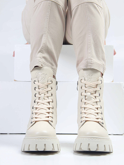 картинка Ботинки ED'ART 346.чанки'be. Бежевый макс от интернет магазина