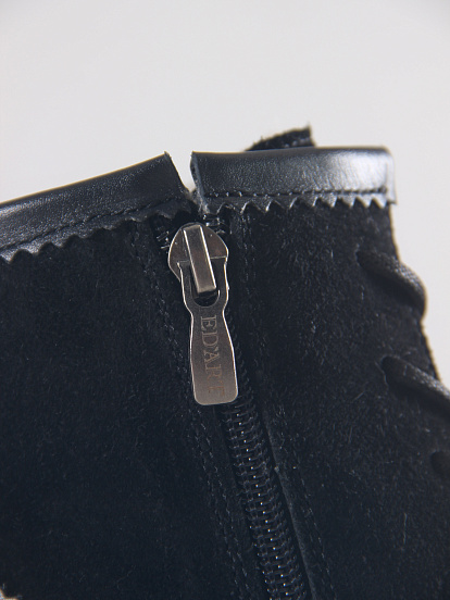 картинка Ботинки ED'ART 319.taskana'bl. Черная замша+черный от интернет магазина